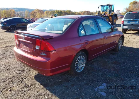 2005 Honda Civic Ex из США, поврежденный, VIN 2HGES26725H552197